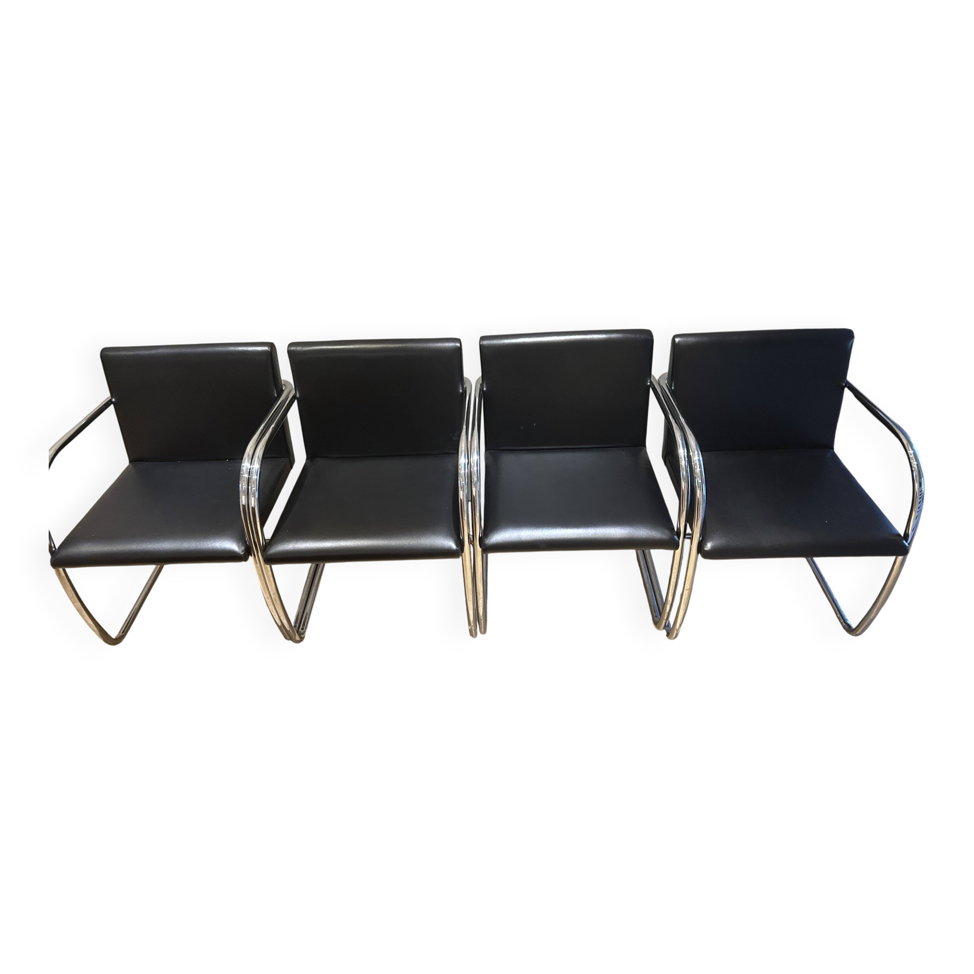 Set of 4 Mies van der Rohe chairs