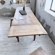 Solid oak farmhouse table with extensions (190-280cm) 1950