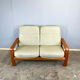 Seating set by Dyrlund, teak and leather, 1960s