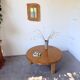 Brutalist organic mirror wood 1960s