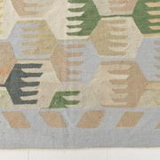 9x12 Kilim Pastel Tones Overisze Anatolian Flatweave Kilim Rug, 270x352 Cm