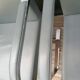 Gray skai chrome design armchair