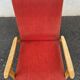 Red boomerang armchair