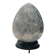 Vintage 1970s French Egg-Shaped Lamp - Marbled Opaline Glass Design