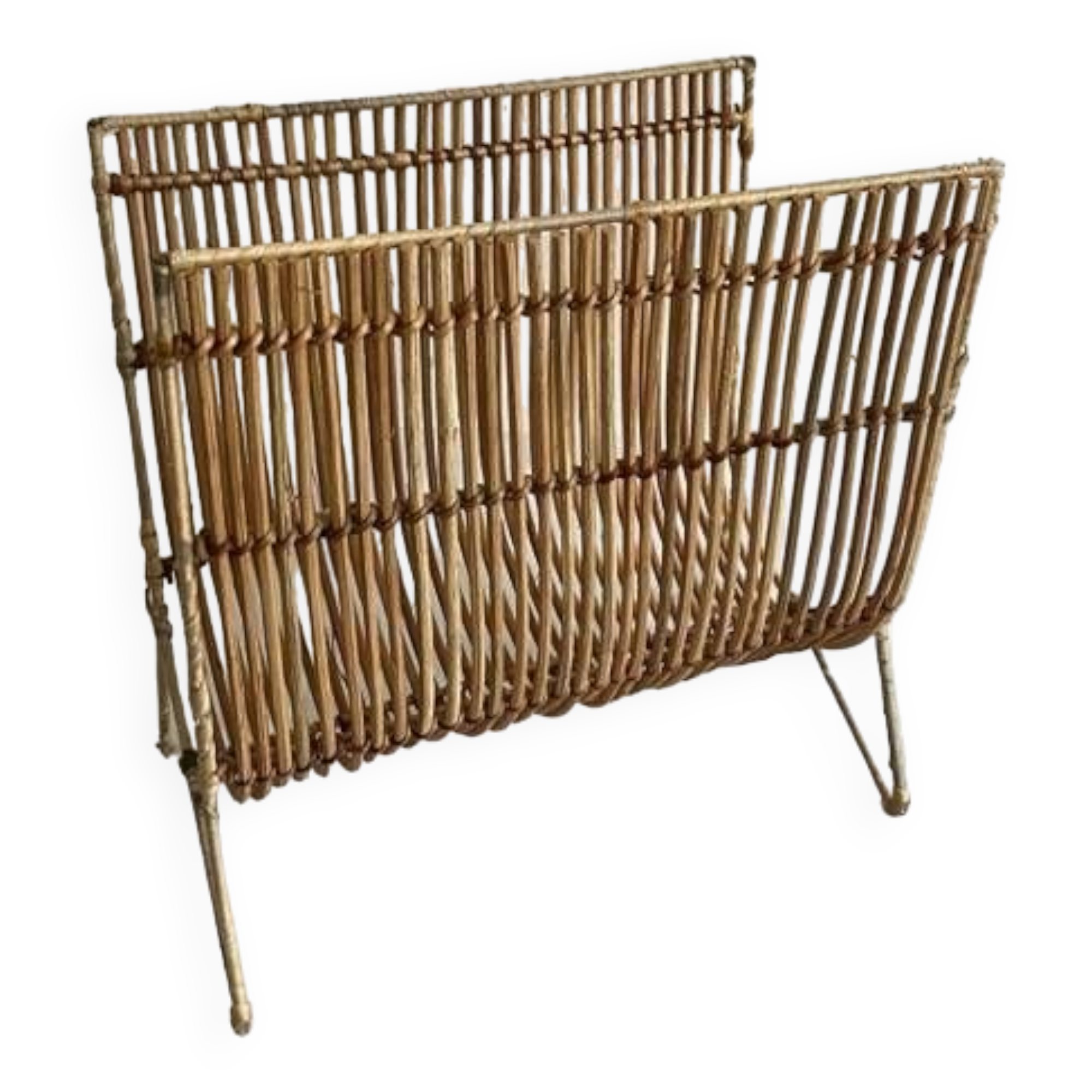 Magazine rack, rattan