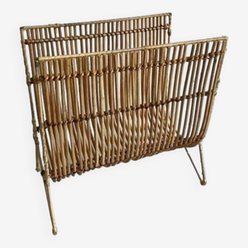 Magazine rack, rattan