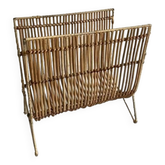 Magazine rack, rattan