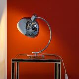 Vintage chrome metal desk lamp