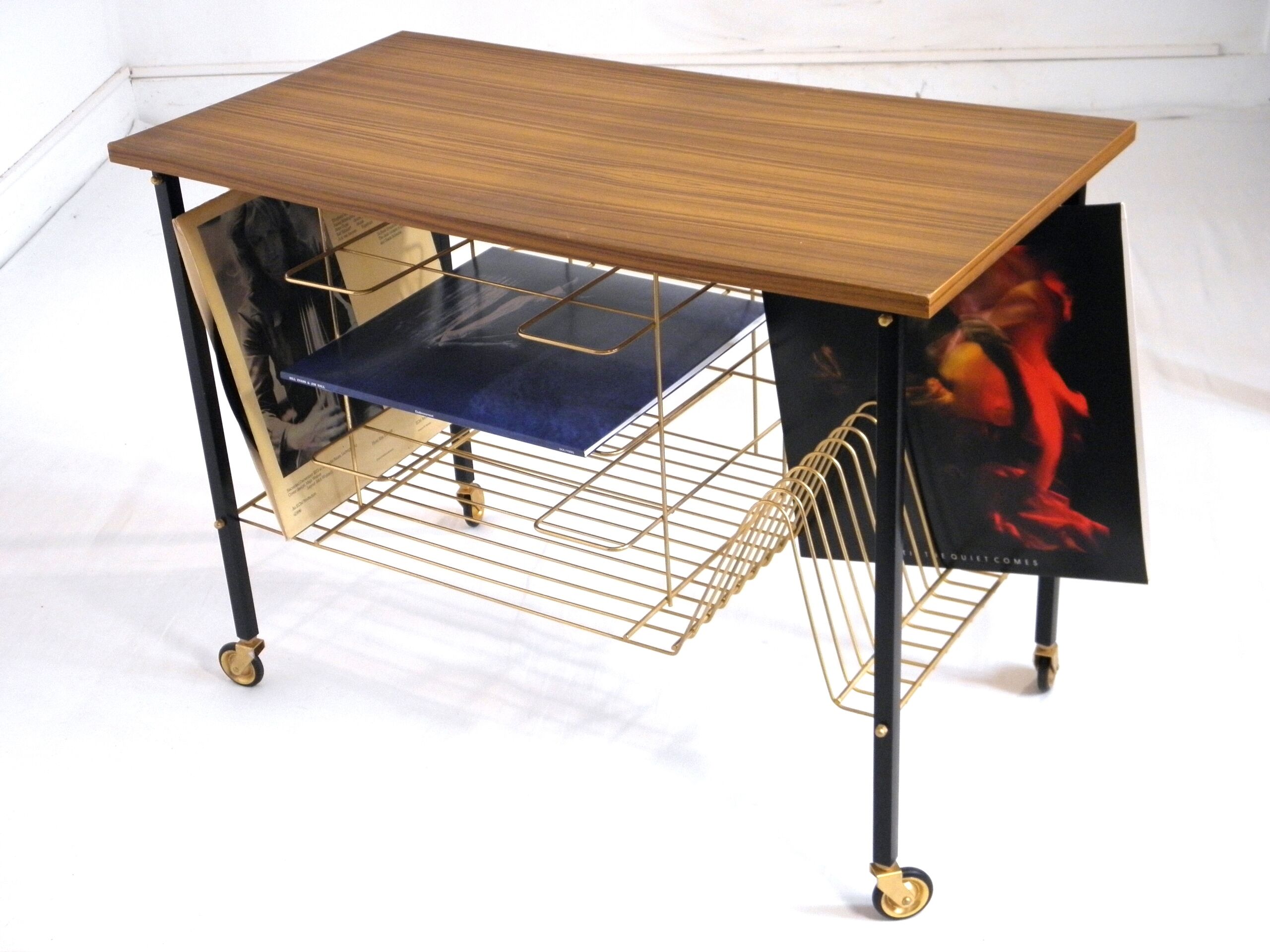 Meuble de rangement  pour vinyles années 70