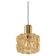 Large amber glass pendant by Limburg, Germany, 1970s.