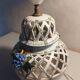 Lampshade with openwork from the Malicorne pottery.