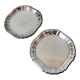 Lot de 2 assiette métal argenté vintage Alpadur