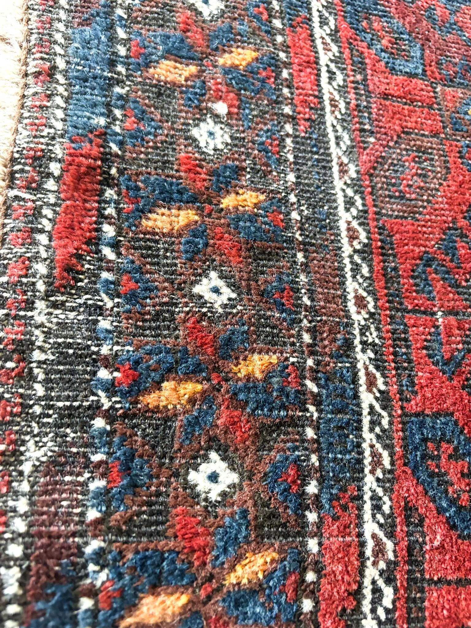 Carpet made in Iran, in very good condition, multicoloured, very picturesque.