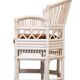 Set vintage Chippendale Brighton Pavilion rattan chair and table 1960s