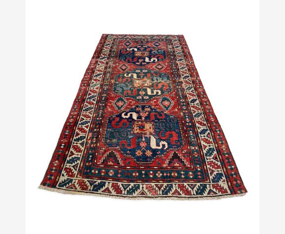 Old Carpet of the Caucasus, Kazak Cloud Band, Circa 1880