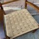 Fauteuil vintage en bois et corde, 1960