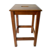 Handle workshop stool, solid wood