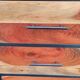 High metal furniture with 6 wooden drawers