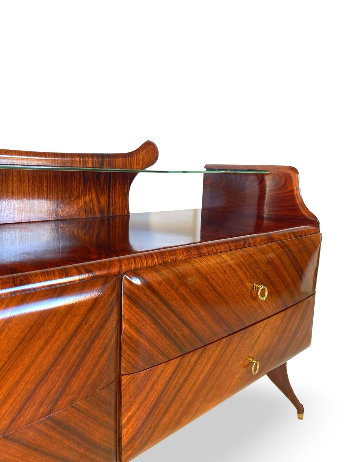 midcentury rosewood chest of drawers.