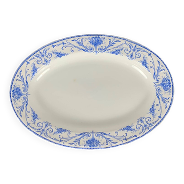 Antique Louis XVI Oval Dish, BFK, Belgium