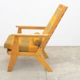 Fauteuils en bois de pin de style scandinave, années 1970, set de 2