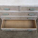 Bamboo chest of drawers 1970