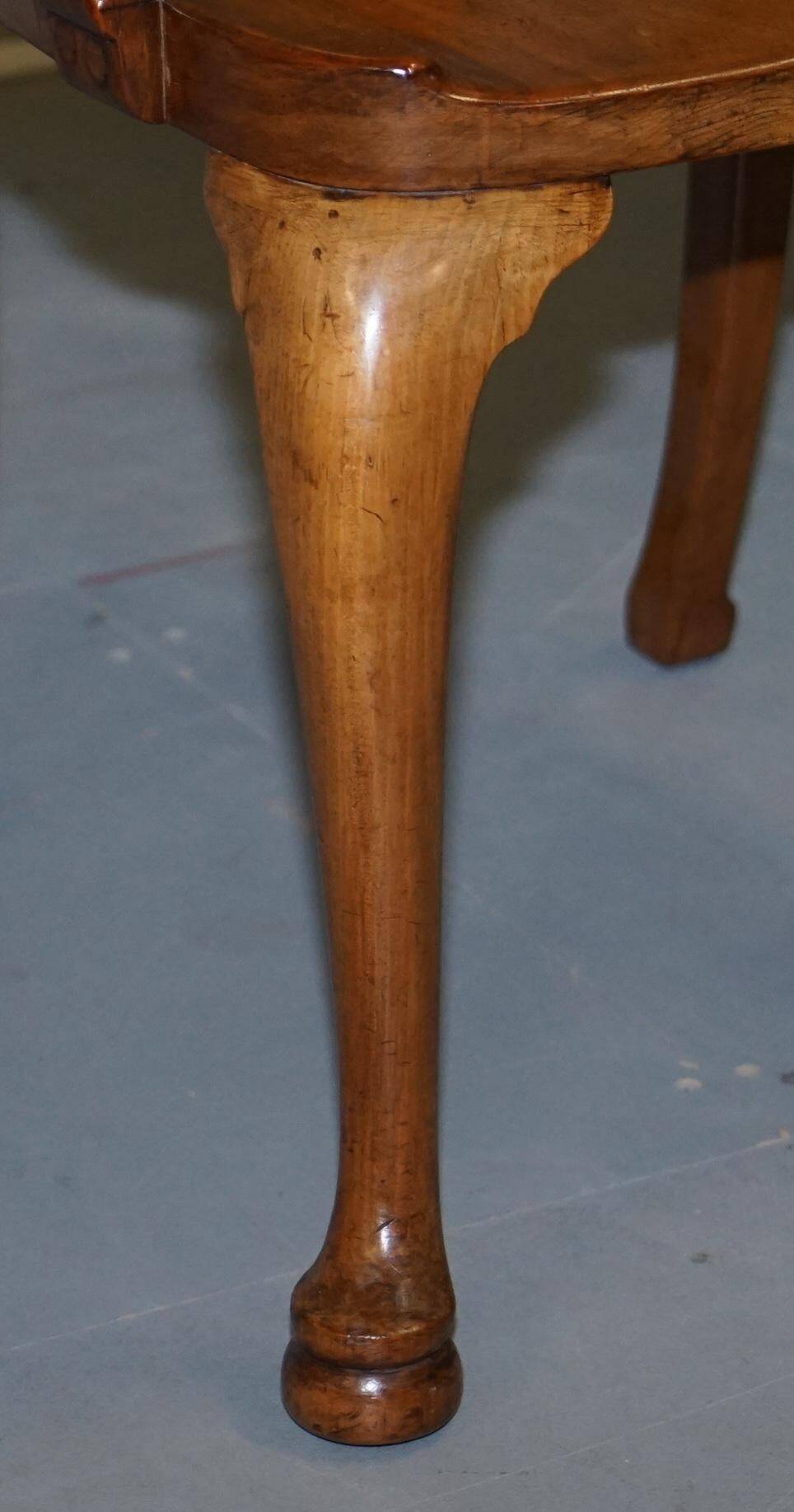 Victorian Howard & Son walnut office chair with stamp.