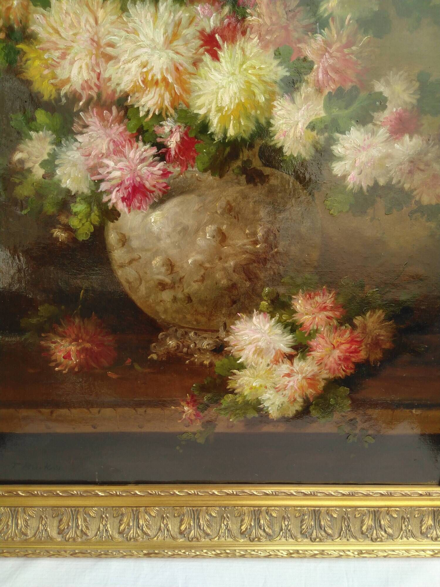 Still life with flowers Frans Backvis (1857-1926 ) Oil on canvas