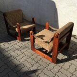 Vintage Lounge Armchair Chair Mid Century 80s Czechoslovakia