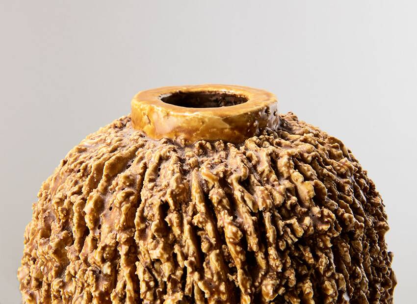 Vase hérisson Gunnar Nylund pour Rorstrand Suède années 1940