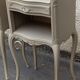 Pair of linen bedside