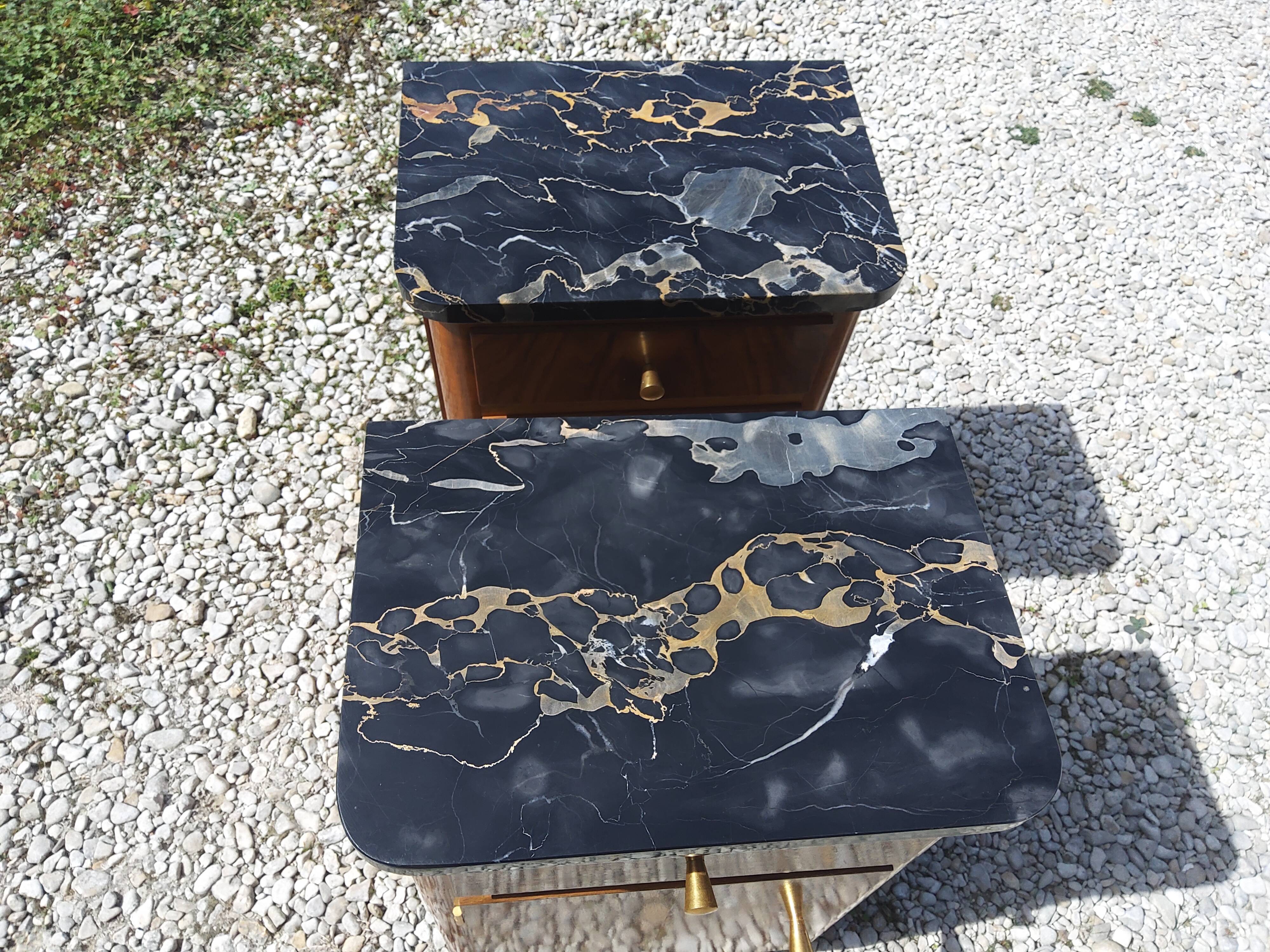 Pair of Art Deco style bedside tables