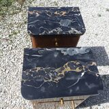 Pair of Art Deco style bedside tables