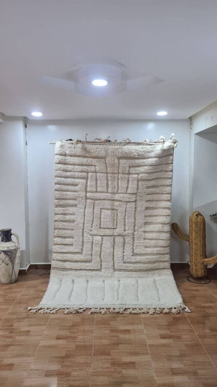 Handmade Berber wool rug 250x150 cm