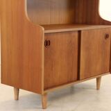 vintage bookcase with full on storage space.