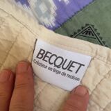 Ikat cotton patchwork plaid