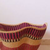 Suspension Panier Bolga Africain fait-main coloré bohème