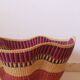 African Bolga Basket Hanging Basket Handmade Colorful Bohemian