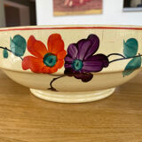 Salad bowl earthenware Sarreguemines model Ginette