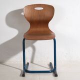 Chaises d’école d’époque (c.1950). Ensemble de 4 pièces
