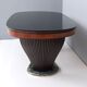 Vintage Dining Table by Vittorio Dassi with Opaline Glass Top and Marble Base