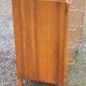 Vintage chest of drawers in walnut compass legs 4 drawers from the 1950s
