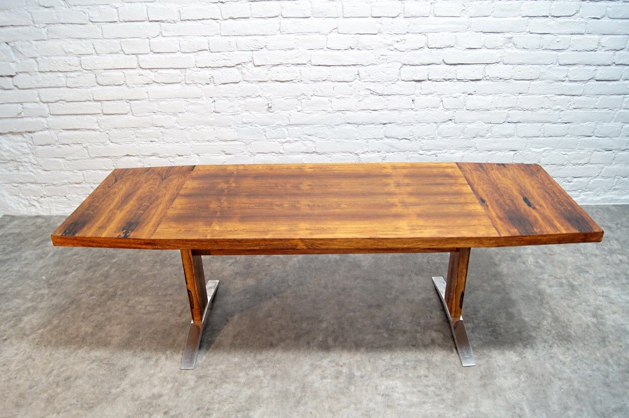 Vintage adjustable rosewood dining or coffee table from K&G, 1960s