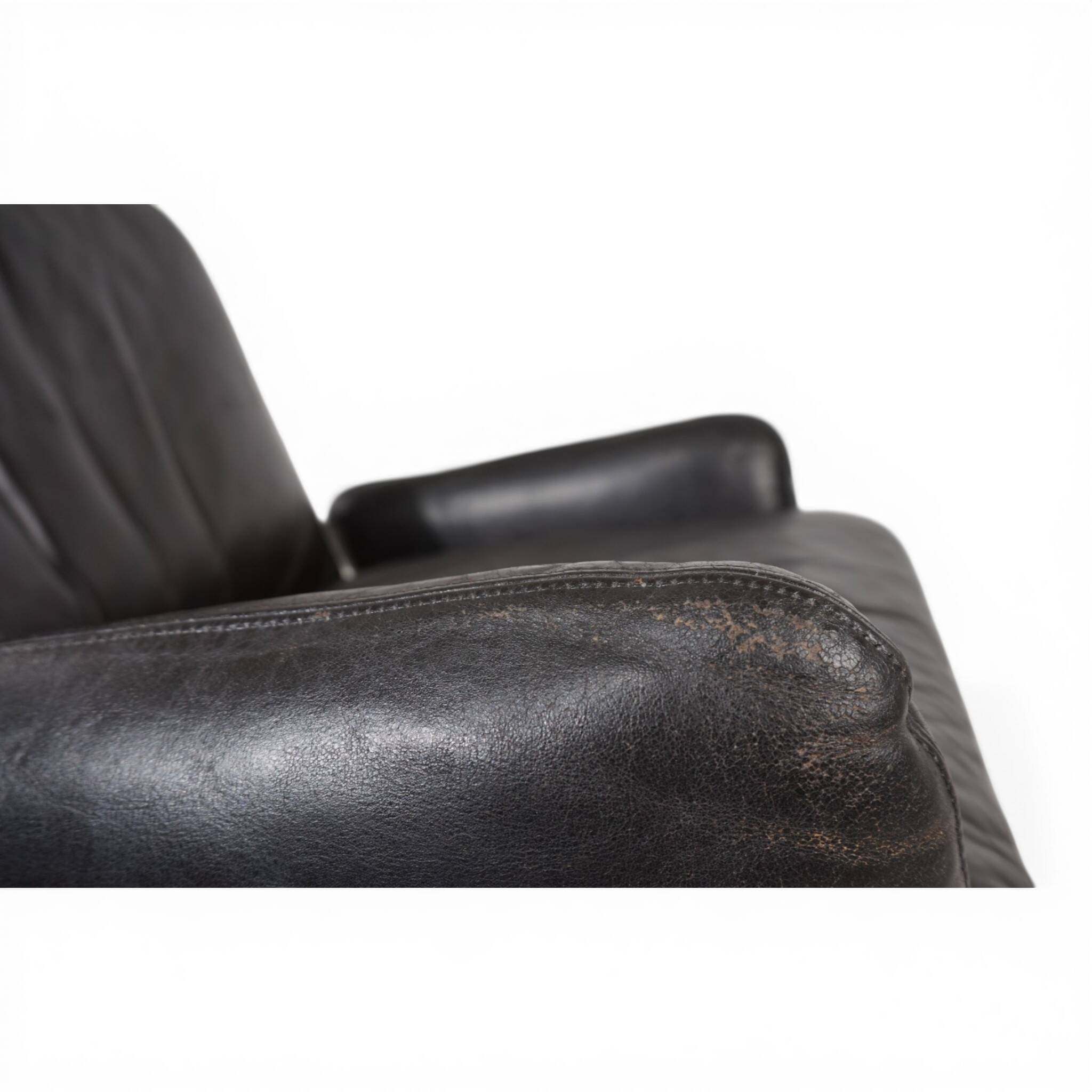 Carl Straub Leather Lounge Chair, 1970