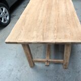 Old artisanal farmhouse table solid oak