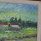 Swedish Oil on Canvas – “Houses” by Kersti Flyckt – Vintage & Framed