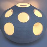 Organic style plaster lamp