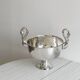 Large glass, metal champagne bucket