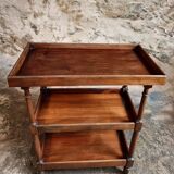 Vintage French shelf in cherry wood, 1920s.