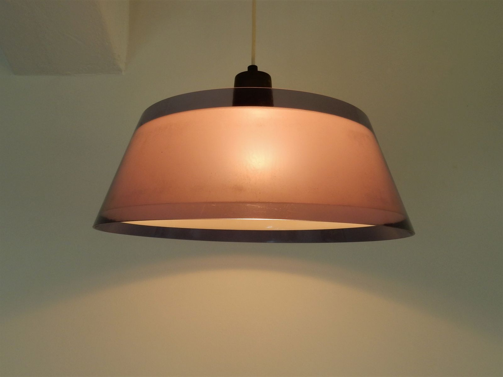 Acrylic Tuomas Suspension by Yki Nummi for Orno 1950s